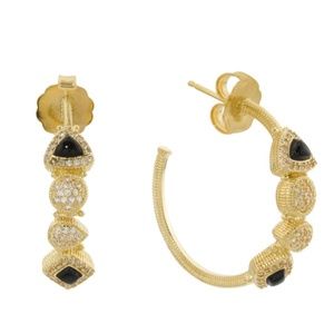 JUDITH RIPKA Hoop Earrings